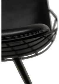 Sway fekete műbőr étkezőszék - DAN-FORM Denmark