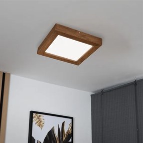 Brilagi-LED Dimmelhető lámpa WOODY FRAME LED/24W/230V tölgy 30x30 cm IP44 + távirányító