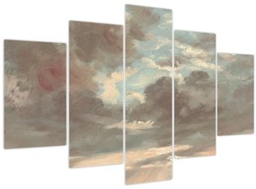 Kép - John Constable, Cloud Study Stormy Sunset, reprodukciók (150x105 cm)