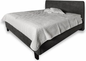 ZEFIRA kárpitozott ágy + rácsos rács + matrac EMI