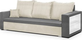 Háromszemélyes kinyitható kanapé SAMI Krém/világosszürke