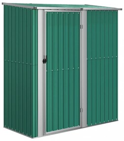 zöld horganyzott acél kerti fészer 180,5 x 97 x 209,5 cm