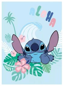 Disney Lilo és Stitch, A csillagkutya Aloha coral fleece takaró 100x150cm