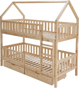 Montessori emeletes ágy, természetes, VENITA TYP 2