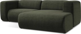 Zöld sarokkanapé (jobb oldali-heverő résszel) Ekahi – Makamii
