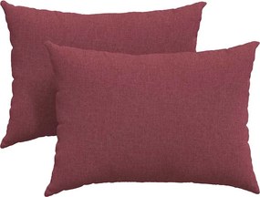 vidaXL Kanapé párnák 2 pcs Bordó 70 x 50 cm szövet
