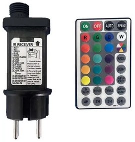 LED RGB Kültéri lánc STRING 13 m 15xLED/0,5W/230V IP44