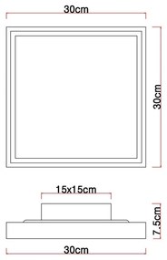 Globo 41595D1-LED CINDERELLA mennyezeti lámpa LED/12W/230V 30 cm 2700-6500K