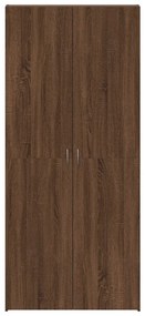 Cipőszekrény Barna Tölgy 80x35,5x180 cm Mérnöki Fa