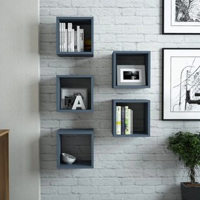 Box fali polc, kék, 30 cm