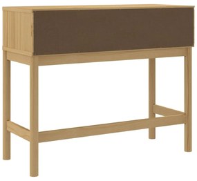 FLORO viaszbarna tömör fenyőfa tálalóasztal 89,5 x 36,5 x 73 cm