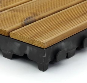 Fa padló Linea CombiWood 40 x 118 x 6,5 cm, természetes fa