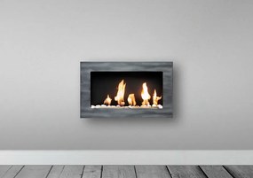 BIO FLAME Easy S Open Patina Szürke biokandalló 65x40 cm