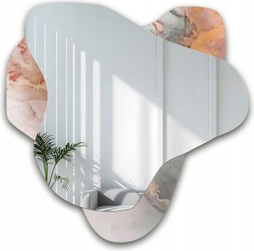 Marble Fiorato szabálytalan tükör rózsaszín márványon 120x120