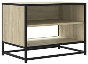 sonoma tölgy színű szerelt fa és fém TV-szekrény 61x40x46 cm