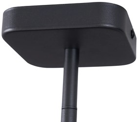 Modern fekete, kerek GU10 35 mm-es, forgatható és dönthető mennyezeti spotlámpa - Kate