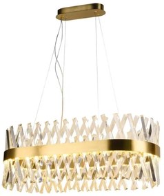 LED állítható fényerejű kristály csillár kábellel LED/90W/230V + DO