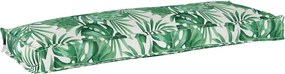 vidaXL Párna Levél Levél mintázat 110 x 40 x 8 cm Oxford Szövet