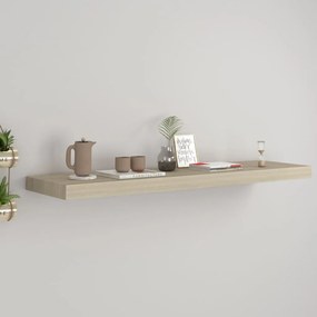 tölgyszínű MDF lebegő fali polc 90 x 23,5 x 3,8 cm