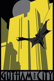 Művészi plakát Batman - Gotham City