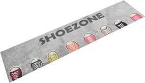 vidaXL mosható shoezone feliratos bársony konyhaszőnyeg 60x300 cm