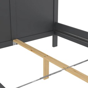 Szürke franciaágy 140x200 cm Paris – Tvilum