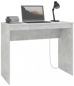 betonszürke szerelt fa íróasztal 90 x 40 x 72 cm