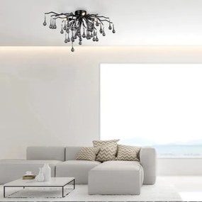 Paul Neuhaus 8090-18 - Felületre szerelt csillár ICICLE 4xG9/40W/230V 30x60 cm fekete