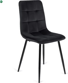 szett étkezőasztal MAX 80-160 cm craft tölgy/fekete és 6 szék PERU fekete
