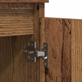 Oldalszekrények 3 pcs Öreg fa 60 x 35 x 70 cm Faanyag