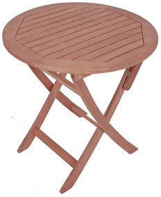 Stockholm összecsukható kerti eukaliptuszfa asztal, Ø 70 cm - Garden Pleasure