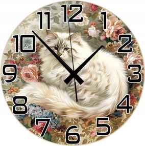 Falióra Gyönyörű Cica Tökéletes Ajándék Hangtalan Mechanizmus