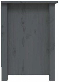 szürke tömör fenyőfa TV-szekrény 103 x 36,5 x 52 cm