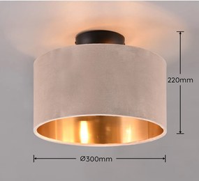 Fekete-bézs mennyezeti lámpa ø 30 cm Julieta – Trio