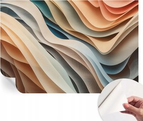 Dekoratív öntapadós fotótapéta Hálószobába Hullámzó formák 104x70 cm