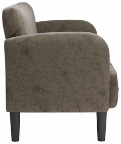 sötétszürke műbőr Loveseat kanapé 110 cm