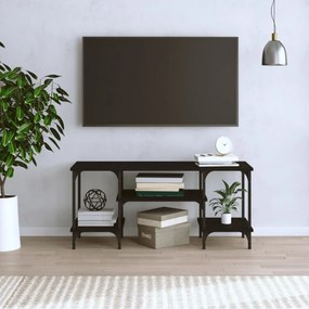 fekete szerelt fa TV-szekrény 102x35x45,5 cm