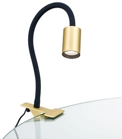 Orion Str 10-489 - LED Rugalmas asztali lámpa klipsszel KURT LED/5W/230V arany