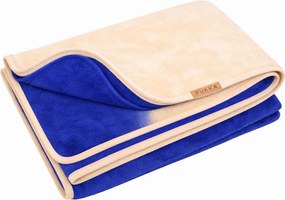 Meleg-puha duplarétegű takaró királykék