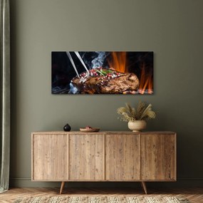 Egy sült steak képe (120x50 cm)