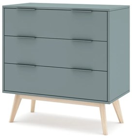 Szürkészöld komód 80x83x40 cm Pisco – Marckeric