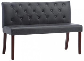 szürke művelúr pad 120 cm