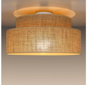 Mennyezeti lámpa BOHO 1xE27/60W/230V átm. 40 cm bézs