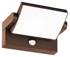 Ideal Lux -LED Kültéri fali lámpa érzékelővel SWIPE LED/21W/230V CRI 90 IP54 barna