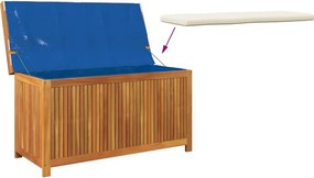 Tömör Akácfa Kültéri Párnatartó Láda 113X50X60,5 Cm
