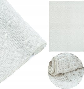 Járdaszőnyeg XL modern Boho Japandi 160x230 cm krémszínű Extra Nagy MIX