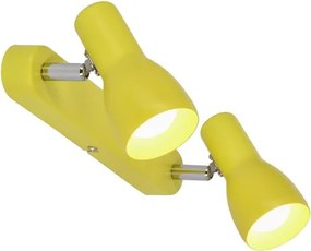 Spotlámpa PICARDO 2xE14/40W/230V sárga