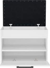 Parma cipősszekrény üléssel és tárolóval, fehér