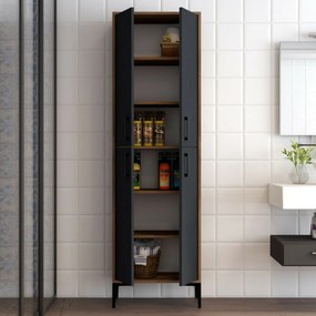 Szekrény Berlin Walnut és Anthracite