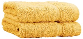 Sárga frottír pamut törölköző szett 2 db-os 30x30 cm Zero Twist – Catherine Lansfield